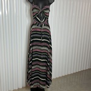 WAYF Spaghetti Straps Cut Out Long Dress. Preowned